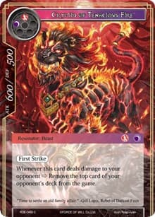 Cryptid of Tenacious Fire - Return of the Dragon Emperor - Force of Will card