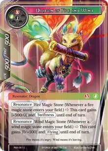 Dragon of Fire and Wind - Return of the Dragon Emperor - Force of Will card