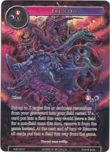 End of Days (Full Art) - Return of the Dragon Emperor - Force of Will card