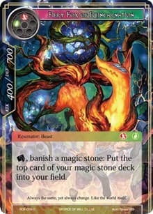 Fiery Fox of Reincarnation - Return of the Dragon Emperor - Force of Will card