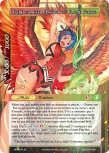 Pricia, True Beastmaster // Reincarnated Maiden of Flame, Pricia - Return of the Dragon Emperor - Force of Will card