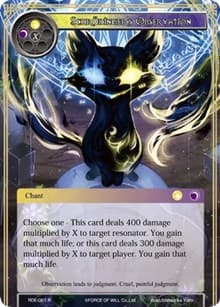 Schrodinger's Observation - Return of the Dragon Emperor - Force of Will card