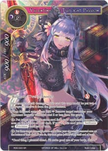 Valentina, the Twilight Passion (Full Art) - Return of the Dragon Emperor - Force of Will card