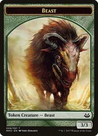 Beast Token (009) - Modern Masters 2017 - Magic: The Gathering card