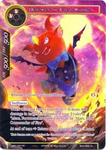 Demon of the Crest, Namblot (Full Art) - Return of the Dragon Emperor - Force of Will card