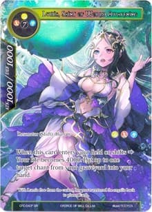 Lumia, Sealed in the Frozen Casket // Lumia, Saint of World Awakening (Full Art) - Return of the Dragon Emperor - Force of Will card