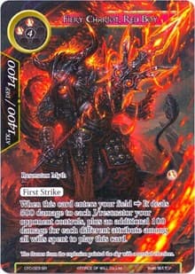 Fiery Chariot, Red Boy (Full Art) - Return of the Dragon Emperor - Force of Will card