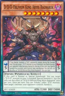D/D/D Oblivion King Abyss Ragnarok (Starfoil) - Star Pack - Battle Royal - YuGiOh card