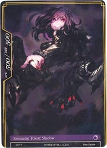 Shadow Double-sided Resonator Token - Return of the Dragon Emperor - Force of Will card