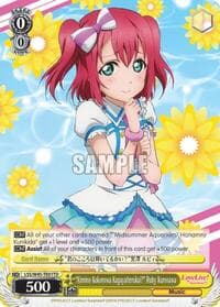 "Kimino Kokorowa Kagayaiterukai?" Ruby Kurosawa - Love Live! Sunshine!! - Weiss Schwarz card