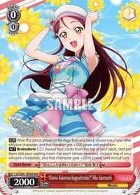 "Kimino Kokorowa Kagayaiterukai?" Riko Sakurauchi (RRR) - Love Live! Sunshine!! - Weiss Schwarz card