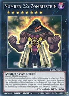 Number 22: Zombiestein - Raging Tempest - YuGiOh card