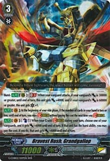 Bravest Rush, Grandgallop - G-CHB02: We ARE!!! Trinity Dragon - Cardfight Vanguard card