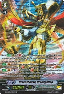 Bravest Rush, Grandgallop (SP) - G-CHB02: We ARE!!! Trinity Dragon - Cardfight Vanguard card