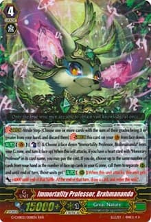 Immortality Professor, Brahmananda - G-CHB02: We ARE!!! Trinity Dragon - Cardfight Vanguard card