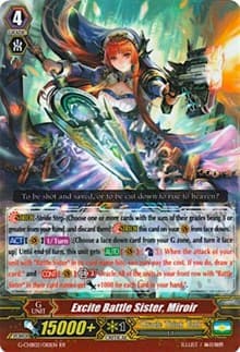 Excite Battle Sister, Miroir - G-CHB02: We ARE!!! Trinity Dragon - Cardfight Vanguard card