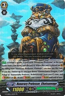 Honorary Professor, Chatsauvage - G-CHB02: We ARE!!! Trinity Dragon - Cardfight Vanguard card