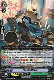 Lesser Writer - G-CHB02: We ARE!!! Trinity Dragon - Cardfight Vanguard card
