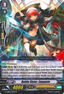 Battle Sister, Compote - G-CHB02: We ARE!!! Trinity Dragon - Cardfight Vanguard card