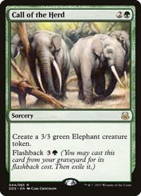Call of the Herd - Duel Decks: Mind vs. Might - Magic: The Gathering card