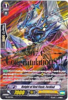 Knight of Red Flash, Ferdiad (Hot Stamped) - Promo Cards - Cardfight Vanguard card