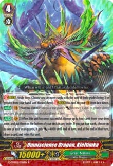 Omniscience Dragon, Kieltimka - G-CHB02: We ARE!!! Trinity Dragon - Cardfight Vanguard card