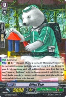 Gifted Bear - G-CHB02: We ARE!!! Trinity Dragon - Cardfight Vanguard card