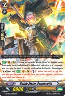Battle Sister, Pannacotta - G-CHB02: We ARE!!! Trinity Dragon - Cardfight Vanguard card