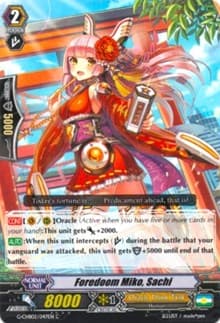 Foredoom Miko, Sachi - G-CHB02: We ARE!!! Trinity Dragon - Cardfight Vanguard card