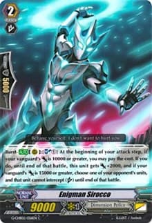 Enigman Sirocco - G-CHB02: We ARE!!! Trinity Dragon - Cardfight Vanguard card