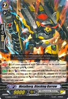 Metalborg, Blacking Barrow - G-CHB02: We ARE!!! Trinity Dragon - Cardfight Vanguard card