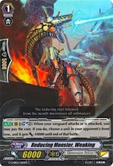 Reducing Monster, Weaking - G-CHB02: We ARE!!! Trinity Dragon - Cardfight Vanguard card