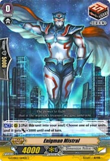 Enigman Mistral - G-CHB02: We ARE!!! Trinity Dragon - Cardfight Vanguard card