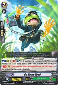 Go Home Toad - G-CHB02: We ARE!!! Trinity Dragon - Cardfight Vanguard card