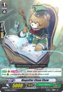 Magnifier Chow Chow - G-CHB02: We ARE!!! Trinity Dragon - Cardfight Vanguard card