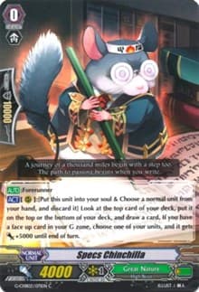Specs Chinchilla - G-CHB02: We ARE!!! Trinity Dragon - Cardfight Vanguard card