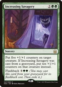 Increasing Savagery - Duel Decks: Mind vs. Might - Magic: The Gathering card