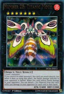 Number 28: Titanic Moth - Duelist Saga - YuGiOh card