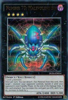 Number 70: Malevolent Sin - Duelist Saga - YuGiOh card