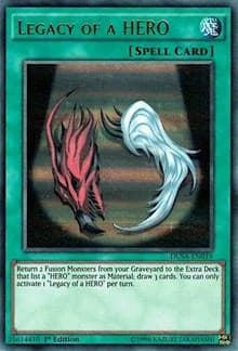 Legacy of a HERO - Duelist Saga - YuGiOh card