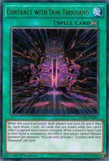 Contract with Don Thousand - Duelist Saga - YuGiOh card