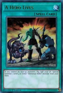 A Hero Lives - Duelist Saga - YuGiOh card
