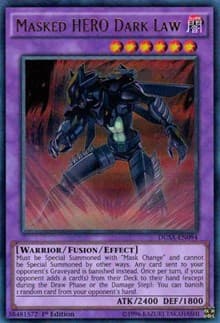 Masked HERO Dark Law - Duelist Saga - YuGiOh card
