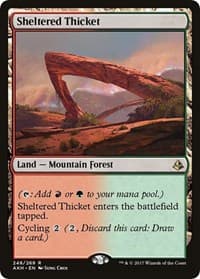 Sheltered Thicket - Amonkhet - Magic: The Gathering card