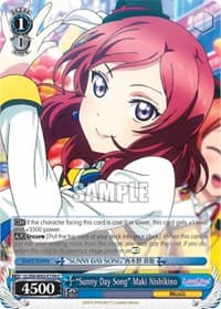 "Sunny Day Song" Maki Nishikino - Love Live! DX Vol.2 - Weiss Schwarz card