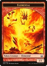 Elemental Token - Duel Decks: Mind vs. Might - Magic: The Gathering card