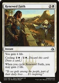 Renewed Faith - Amonkhet - Magic: The Gathering card