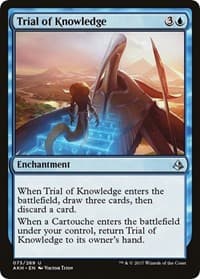 Trial of Knowledge - Amonkhet - Magic: The Gathering card