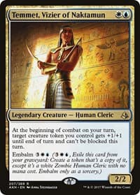 Temmet, Vizier of Naktamun - Amonkhet - Magic: The Gathering card