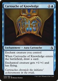 Cartouche of Knowledge - Amonkhet - Magic: The Gathering card